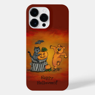 Happy Halloween! Cat Bat Dog and Spider iPhone 14 Pro Max Case
