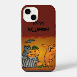 Happy Halloween! Cat Bat Dog and Spider iPhone 14 Case