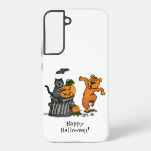 Happy Halloween! Cat Bat Dog and Spider Samsung Galaxy Case