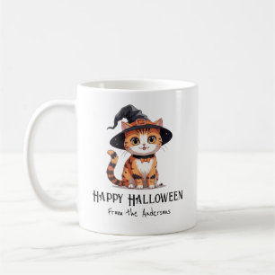 Happy Halloween Cat Coffee Mug