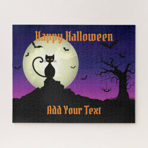Happy Halloween Cat Jigsaw Puzzle