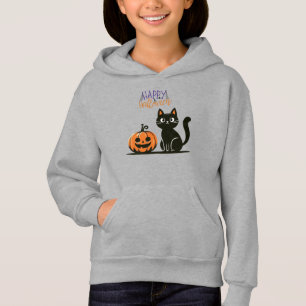 Happy Halloween cat & pumpkin