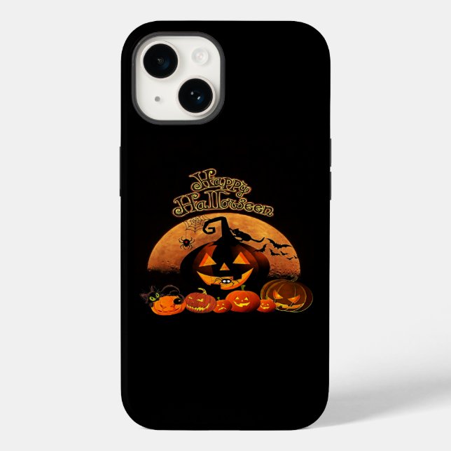 Happy Halloween Cat Pumpkin Case-Mate iPhone Case (Back)
