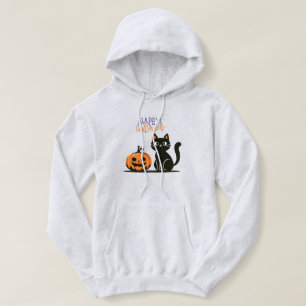 Happy Halloween cat & pumpkin Hoodie