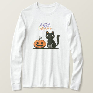 Happy Halloween cat & pumpkin T-Shirt