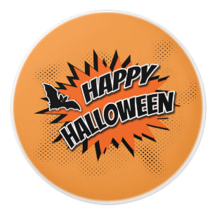 Happy Halloween Ceramic Knob