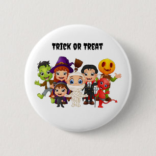 Happy Halloween Children 6 Cm Round Badge