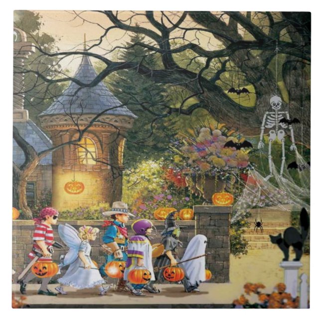 Happy Halloween Children Tile (Front)