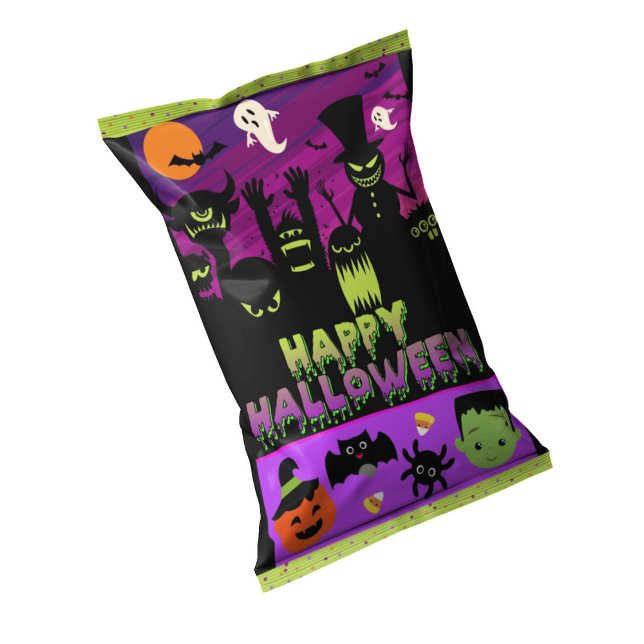 Happy Halloween Chip Bag Wrappers Party Favours Notepad (Halloween Party Favors Chip Bag Wrapper)