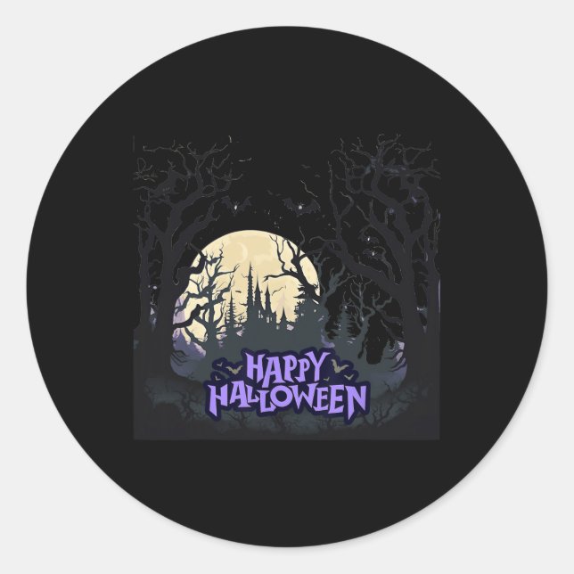 Happy Halloween  Classic Round Sticker (Front)