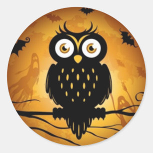 Happy Halloween Classic Round Sticker