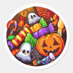 Happy Halloween  Classic Round Sticker