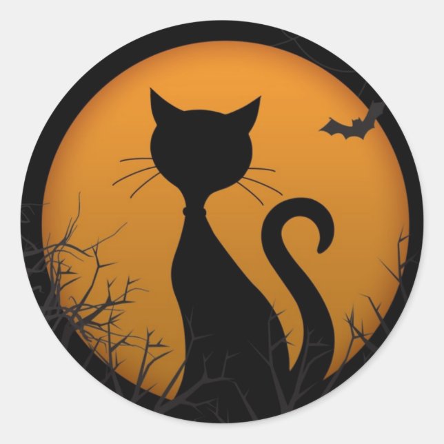 Happy Halloween Classic Round Sticker (Front)