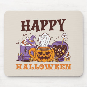 Happy Halloween Coffee Brew Mouse Pad