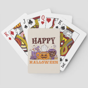Happy Halloween Coffee Brew Playing Cards