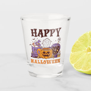 Happy Halloween Coffee Brew Shot Glass