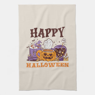 Happy Halloween Coffee Brew Tea Towel