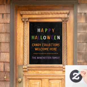 Happy Halloween colourful funny spooky custom text