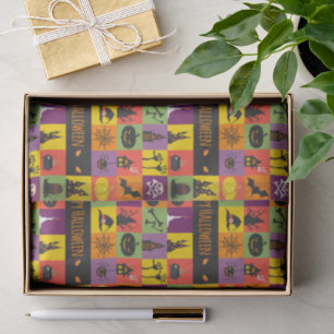 Happy Halloween Colourful Modern Icons   Holidays Tissue Paper
