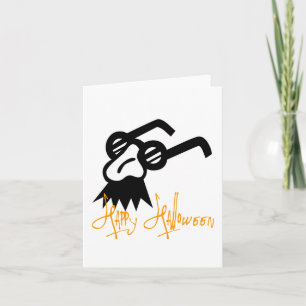Happy Halloween Comedy Mask Card
