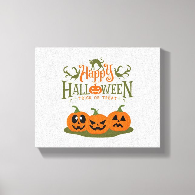 Happy Halloween - Cool Halloween Canvas Print (Front)