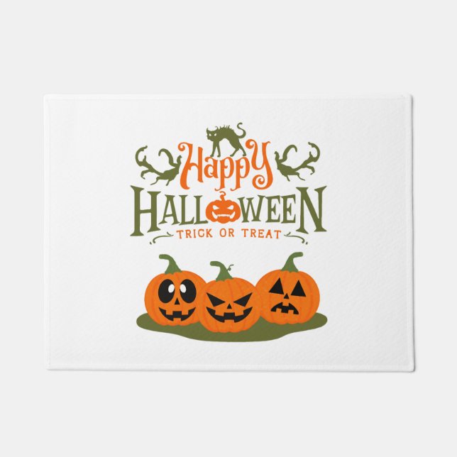 Happy Halloween - Cool Halloween Doormat (Front)
