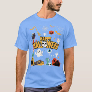 Happy Halloween Costume Horror Party Scary Pumpkin T-Shirt