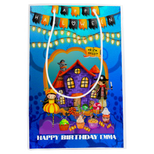 Happy Halloween Costume kids Party Celebration Medium Gift Bag