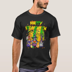 Happy Halloween Costume Scary Boo Funny Gnome Pump T-Shirt