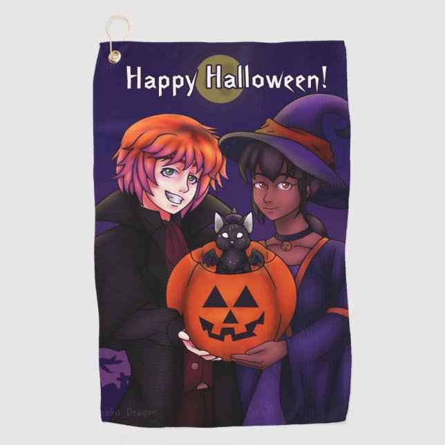 Happy Halloween Costumes Golf Towel (Front)