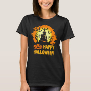 Happy Halloween Costumes Pumpkins House Men Women T-Shirt