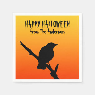 Happy Halloween Crown Paper Napkin