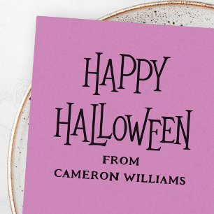 Happy Halloween custom name or text Rubber Stamp
