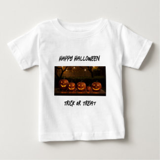 Happy Halloween, Cute Carved Pumpkins Baby T-Shirt