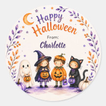 Happy Halloween Cute Fun Ghost Personalised