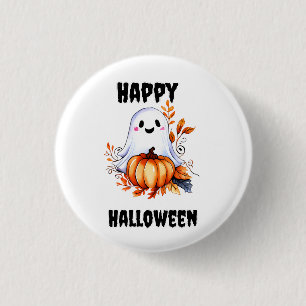 Happy Halloween Cute Ghost  3 Cm Round Badge