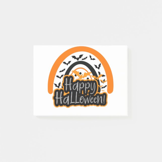 Happy Halloween Cute Ghost Boo Post-it Notes (Front)