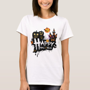 Happy Halloween Cute Ghost Funny T-Shirt