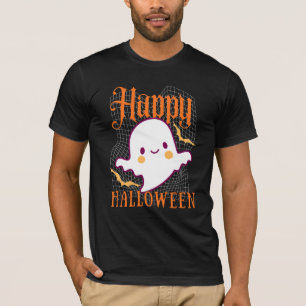 Happy Halloween Cute Ghost Spooky Season T-Shirt
