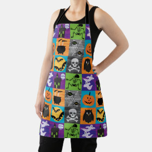 Happy Halloween Cute Pattern Apron