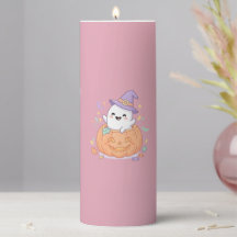 Happy Halloween cute pumpkin ghost
