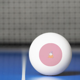 Happy Halloween cute pumpkin ghost Ping Pong Ball
