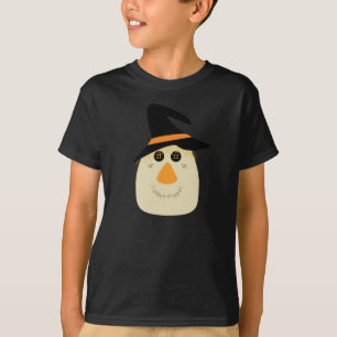 Happy Halloween Cute Scarecrow and Spider T-Shirt