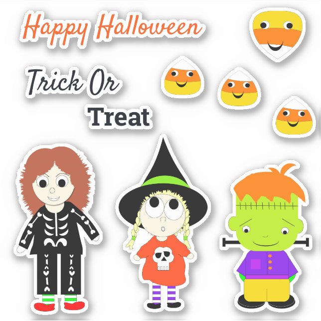 Happy Halloween Cute Trick Or Treat (Front)