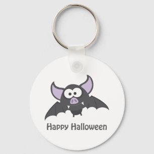 Happy Halloween. Cute Vampire Bat Key Ring
