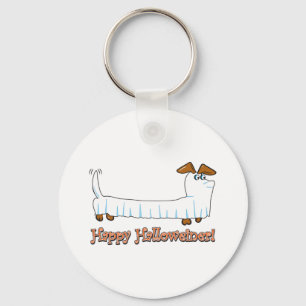 Happy Halloween Dachshund Key Ring