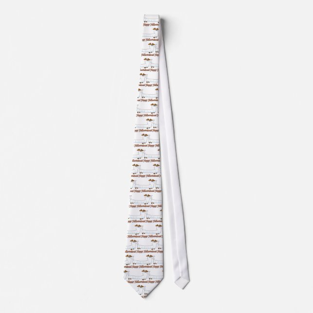 Happy Halloween Dachshund Tie (Front)