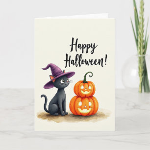 Happy Halloween Dark Creature Card