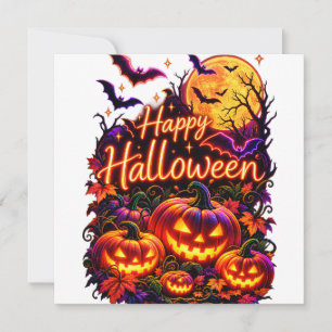 Happy Halloween dark design Invitation