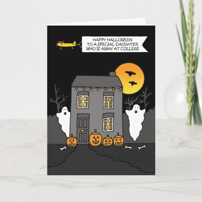 Happy Halloween Daughter Away at College Card (Front)